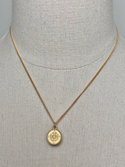 Julie Vos Black Obsidian Stone 24K Gold Plate over Brass Necklace