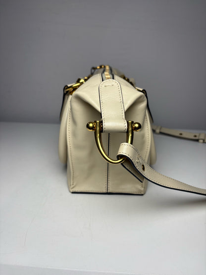 Women's Chloé Small Paraty 24 Cream Sweet Beige Leather Authentic Pre-Owned Shoulder Bag