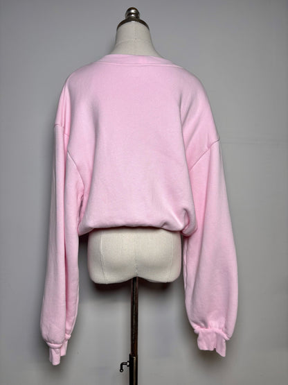 Women Size S (Estimate) Sandro Paris Bubble Gum Pink Solid Pure cotton Top