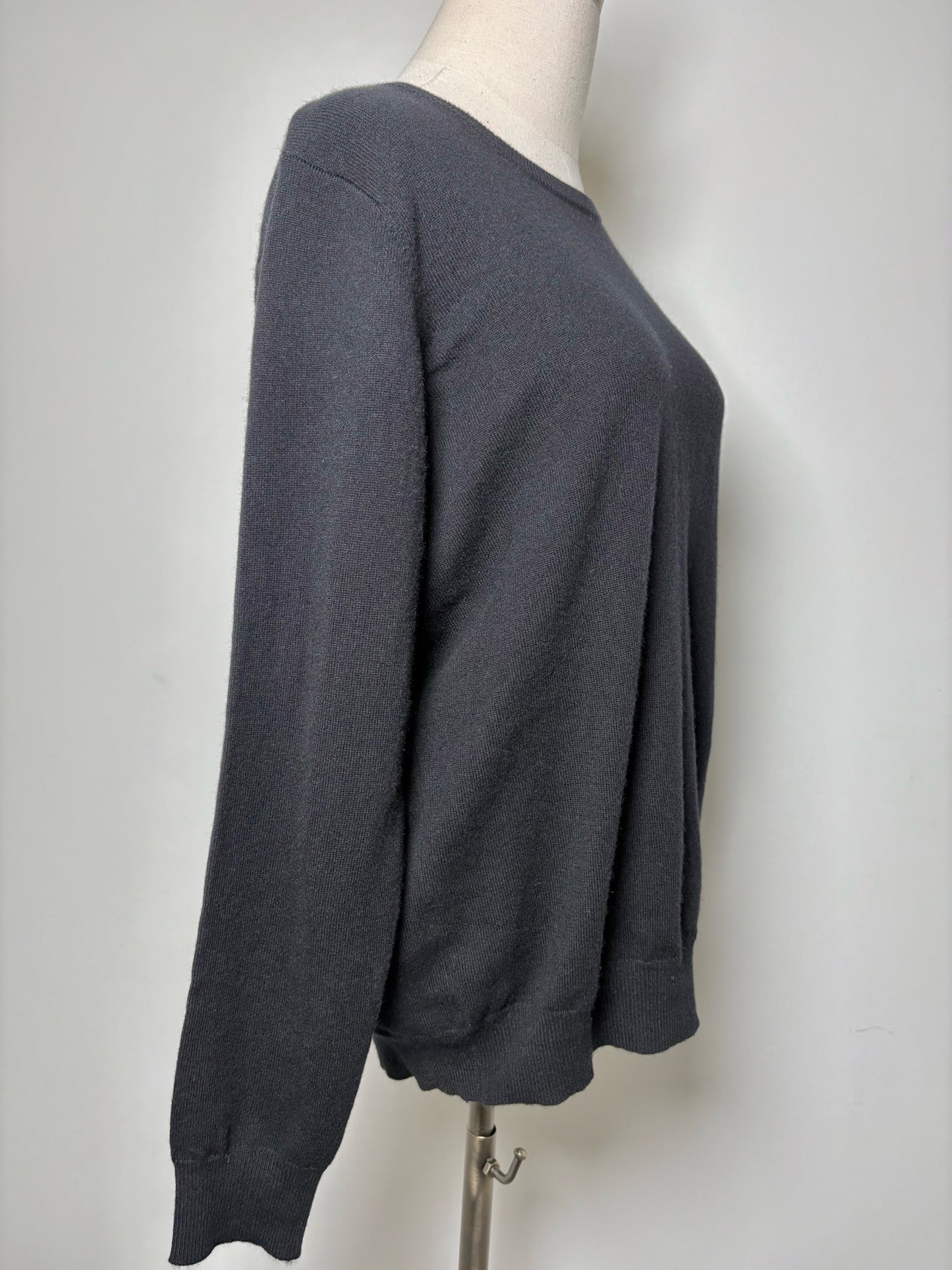 Women Size XL N. Peal Black Solid Cashmere NWT Sweater
