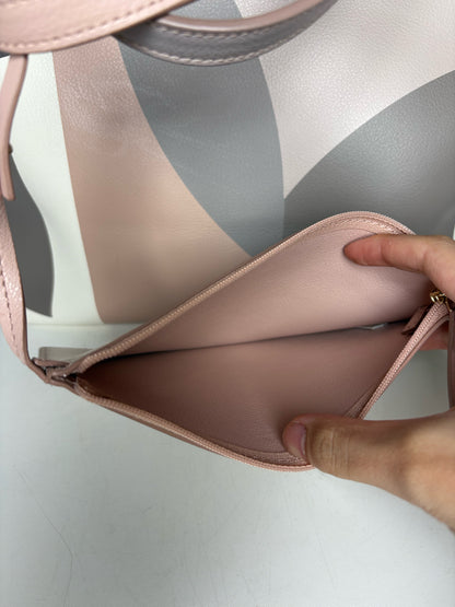 Kate Spade New York Print/Solid (Reversible) Pure Leather Pre-owned Tote Bag
