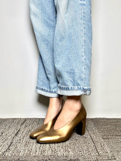 W Shoe Size 9.5 Rachel Comey Chloris Bronze Leather Cowhide Pre-owned, NWT Pumps