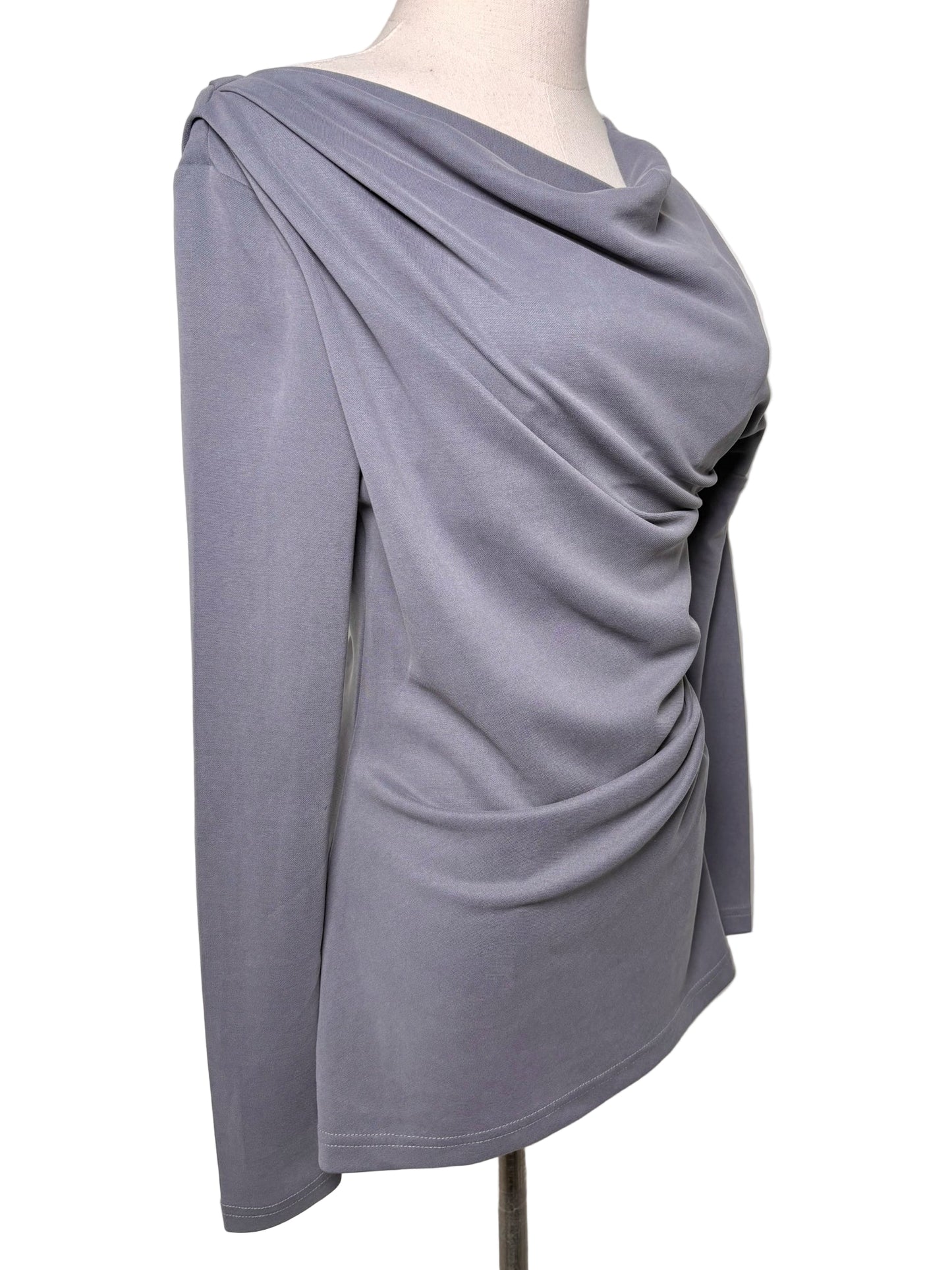 Women Size 4 Acler Charcoal Noble Off-Shoulder NWT Shirt