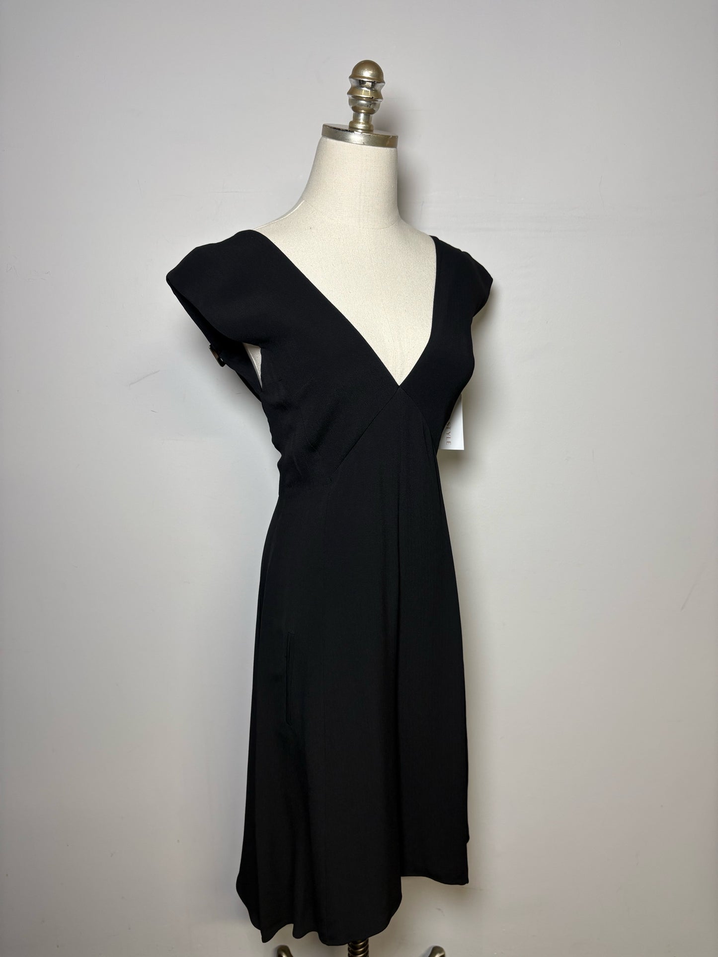 Women Size 2 (S) Derek Lam Black Wide Leg Romper