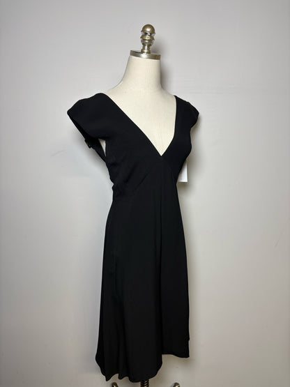 Women Size 2 (S) Derek Lam Black Wide Leg Romper