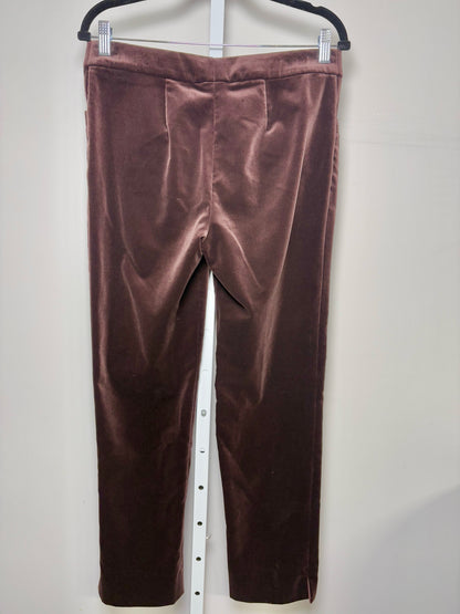 Women Size 46 (10, US) Loro Piana Brown Cotton Velvet Trousers