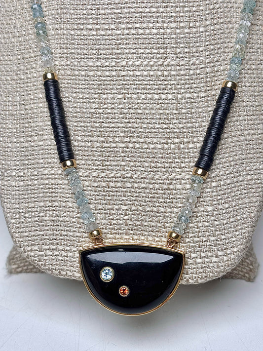 Lizzie Fortunato Multi-stone Salita 18K Gold Plated Necklace