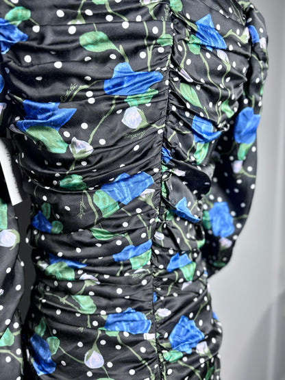 Women Size 36 (2) Rotate Birger Christensen Black, white, blue & green NWT Dress