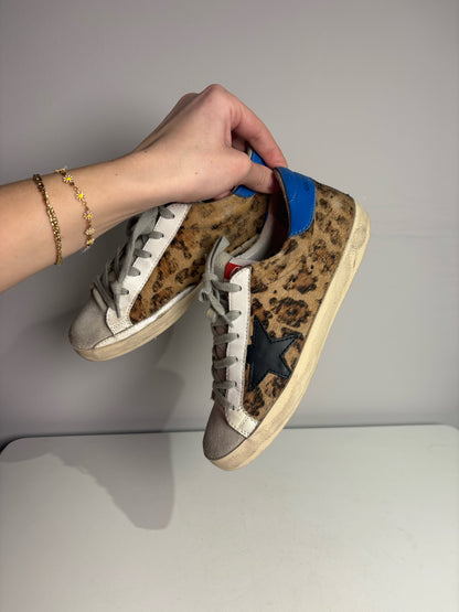 W Shoe Size 37 (7) Golden Goose Multi-Color Leather, Ponyhair Cowhide Sneakers