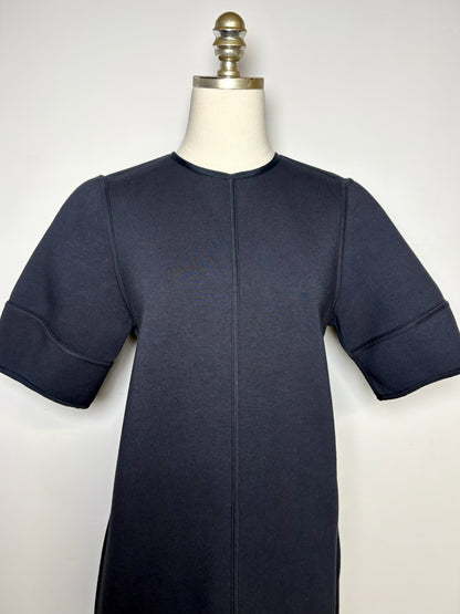 Women Size M Pearl by Lela Rose Blue Reversible Cotton Blend Dress