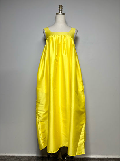 Women Size MP Pinnacle Shruti Sancheti Yellow Solid Midi Dress