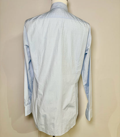 Mens Size XL Louis Vuitton Light Blue Cotton Monogram Men's Shirt