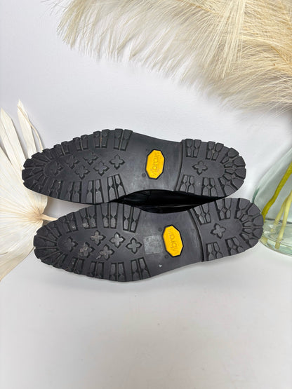 W Shoe Size 38.5 Rupert Sanderson Black Leather Loafers
