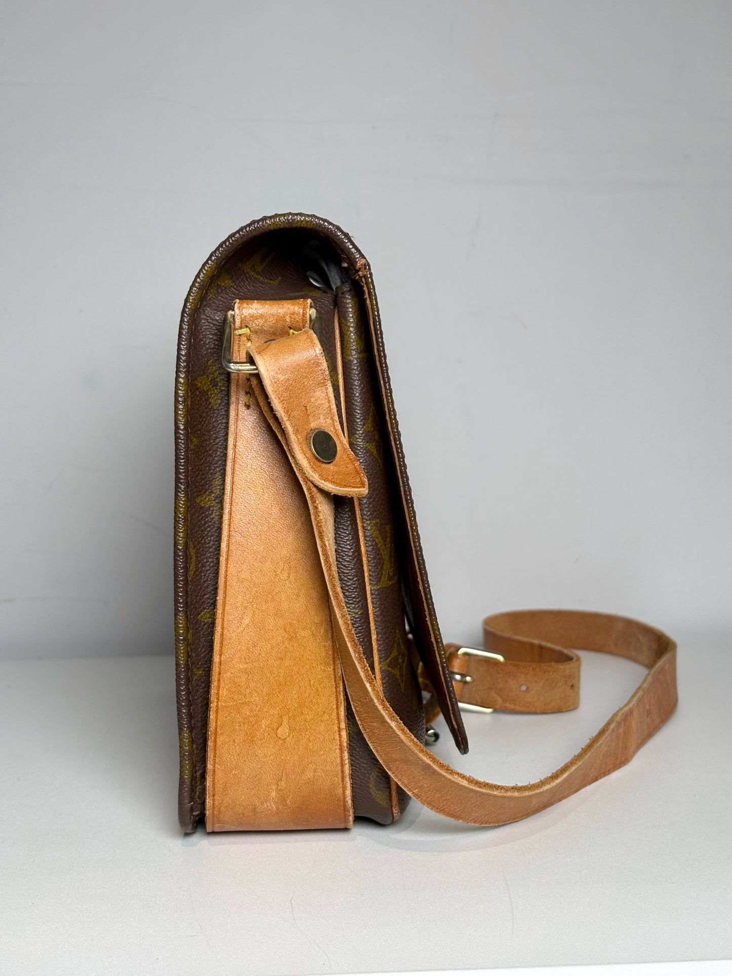 Women's Louis Vuitton Monogram Vintage Leather Pre-owned Brown Medium Purse