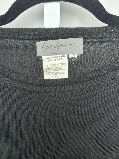Mens Size M Yohji Yamamoto Black Cotton Solid Men's Shirt