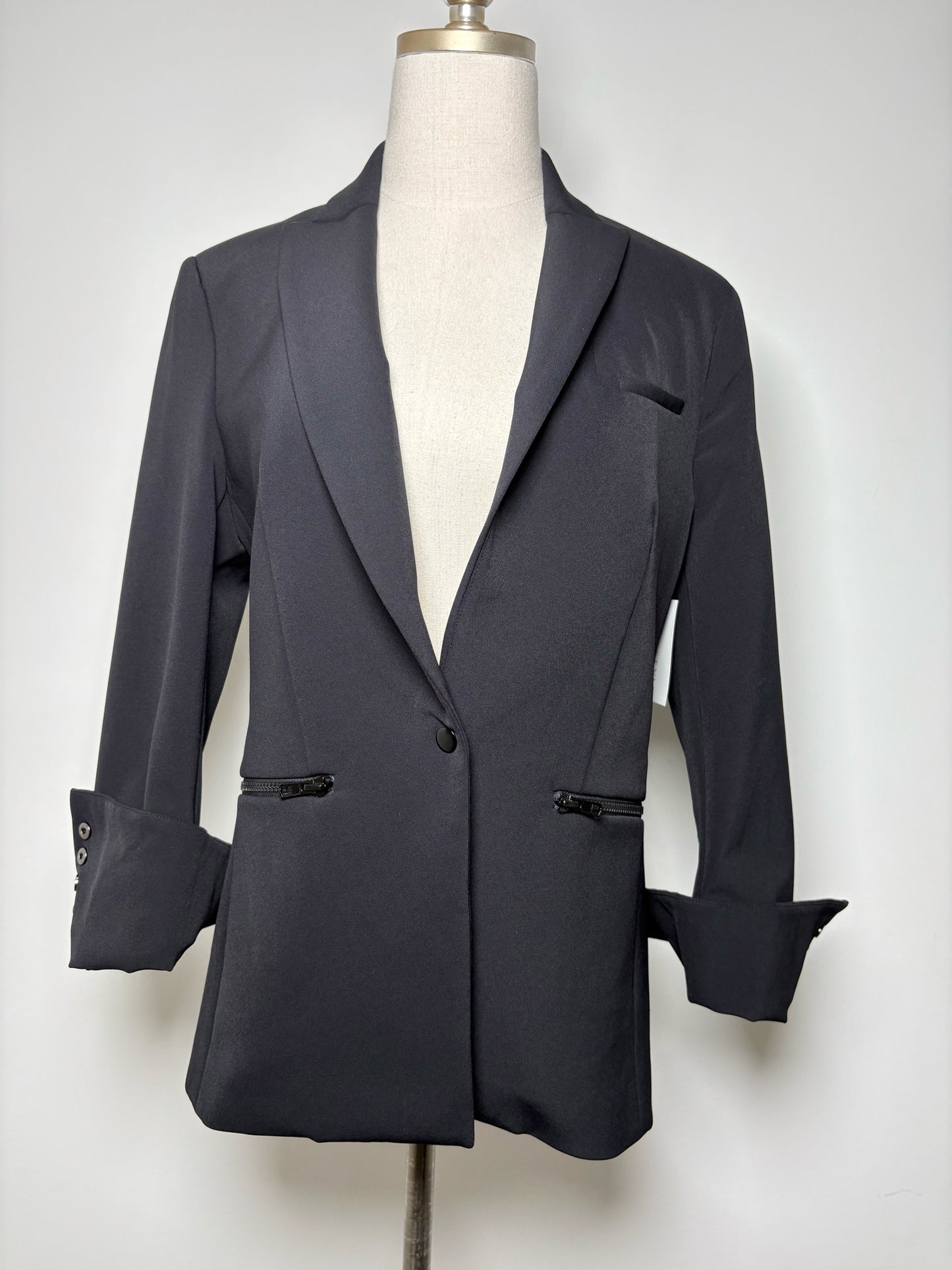 Women Size 6 Veronica Beard Black Solid Blazer