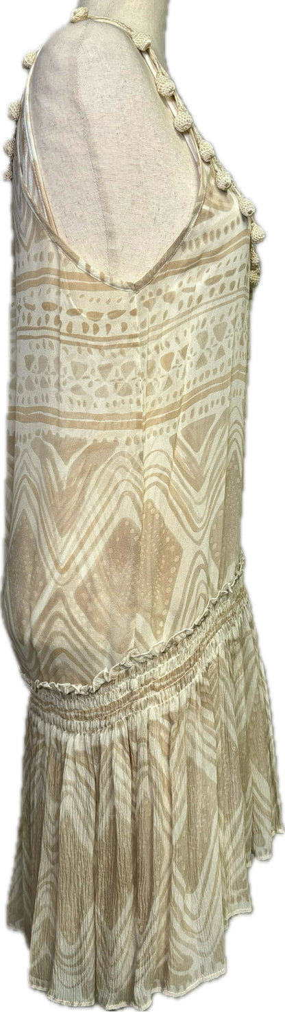 Calypso Tanm Geometric Silk Dress