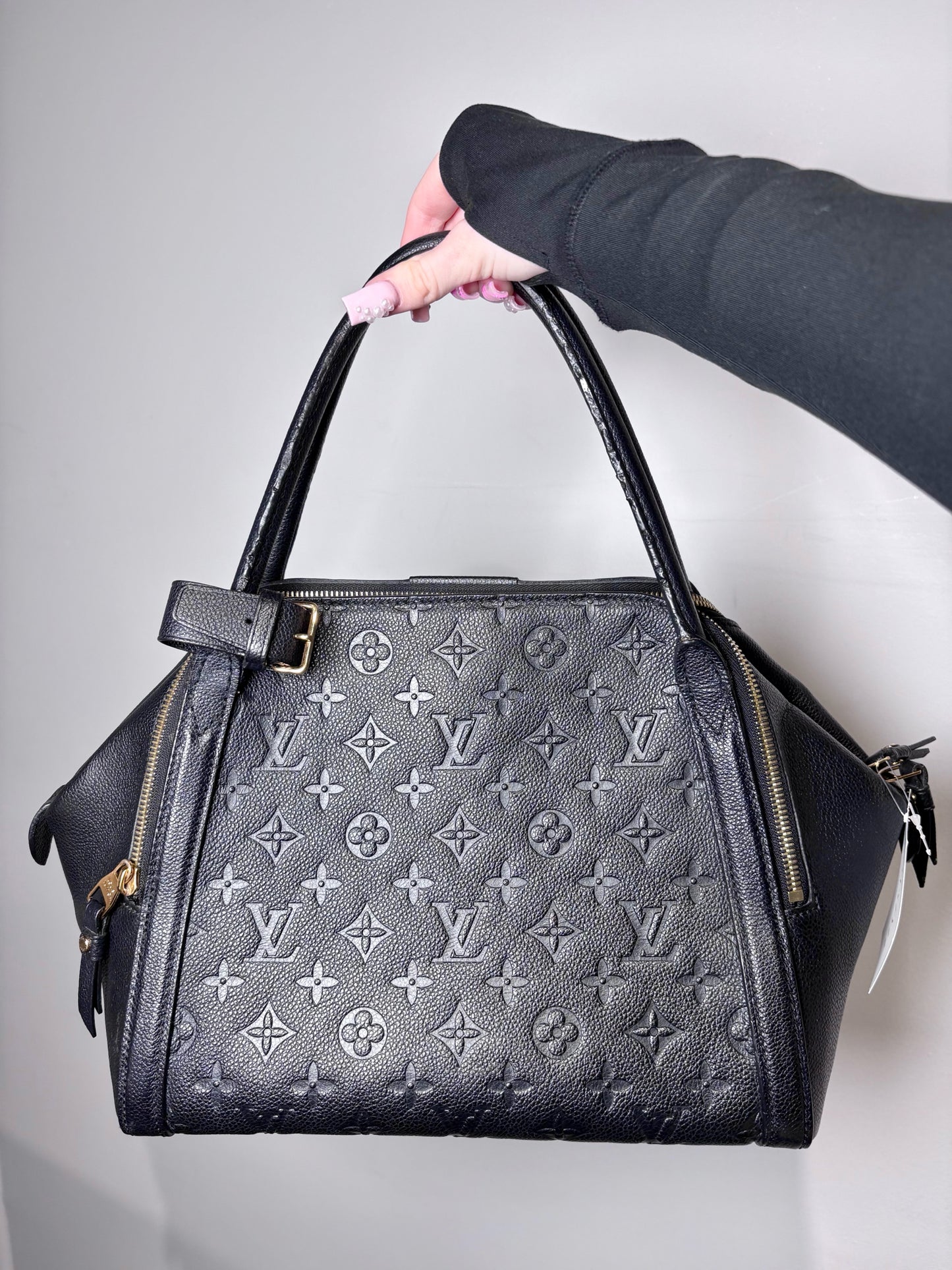 Leather Louis Vuitton Monogram Black Medium Purse