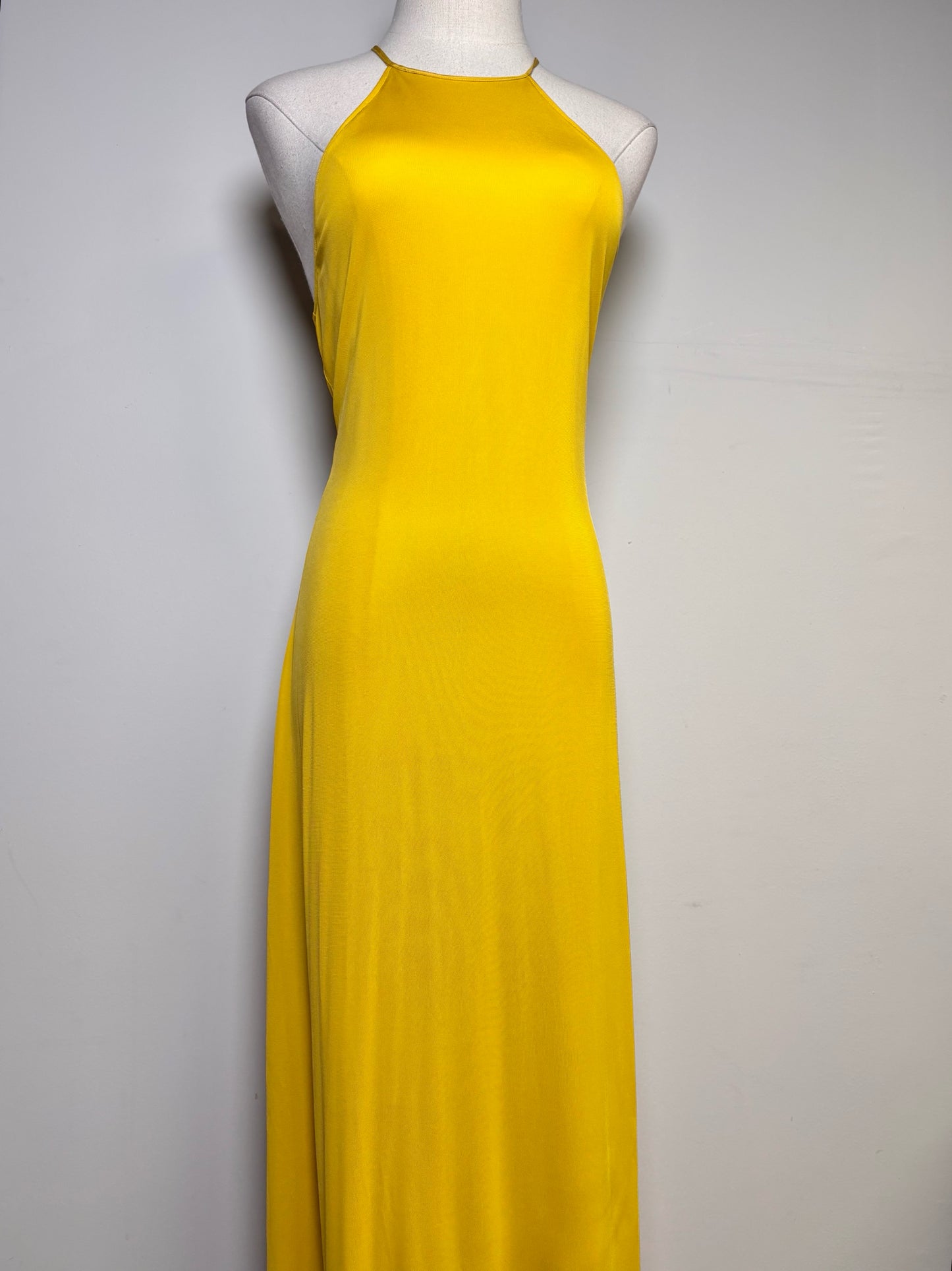 Women Size M Nili Lotan Lucette Floor-Length Mustard Yellow NWT Dress