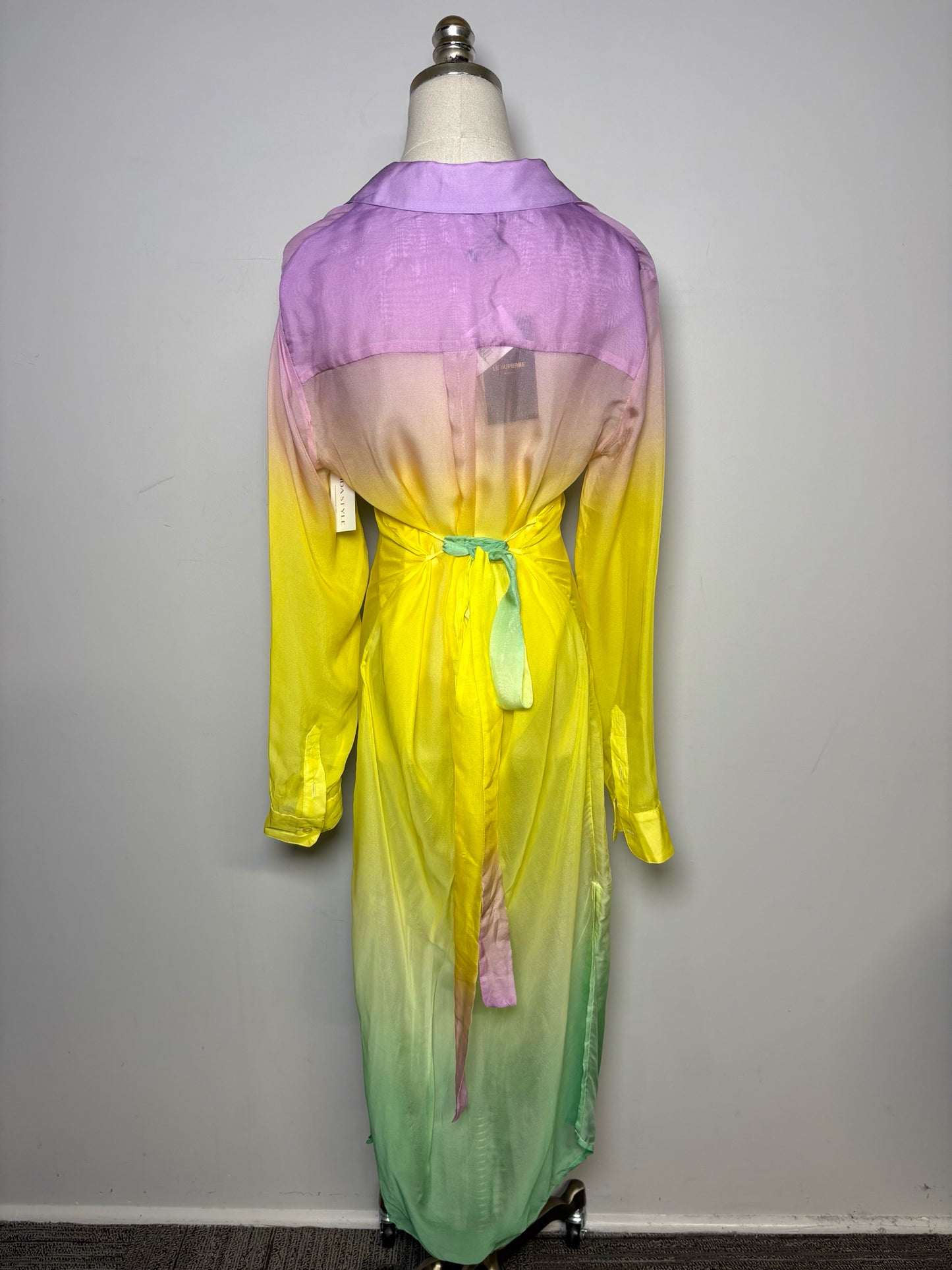 Women Size 6 Le Superbe Ombre Silk Blend Pre-owned Dress