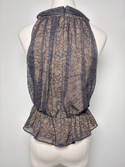 Women Size 2 Veronica Beard Black Lace NWT Kailani Top