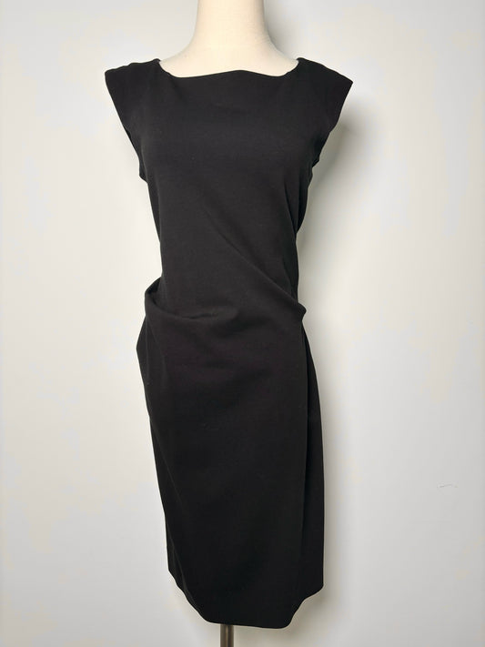 Women Size 4 Diane Von Furstenberg Black Stretch Knit Sheath Dress