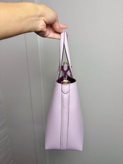 Kate Spade New York Leather Violet Purple Tote Bag