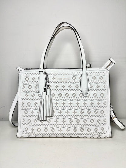 Kate Spade New York Rowe Perforated Leather Pre-owned White Tote