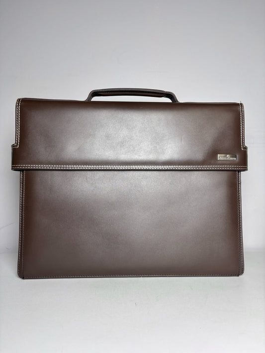 Men's Jaeger LeCoultre Leather Brown Briefase