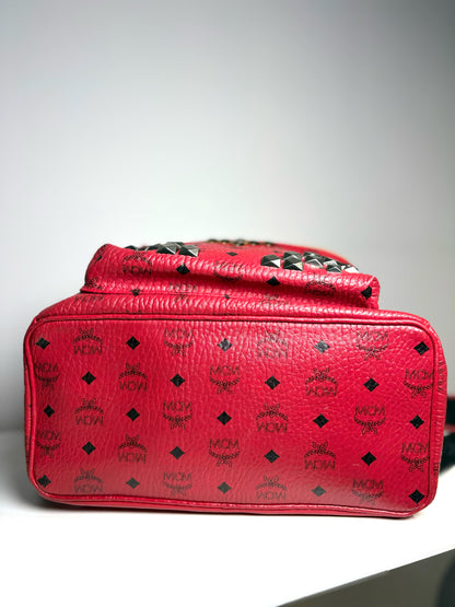 Visetos MCM Red Backpack