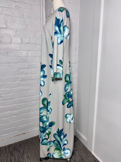Women Size 40 Odeeh Gray Floral Cotton Blend Dress
