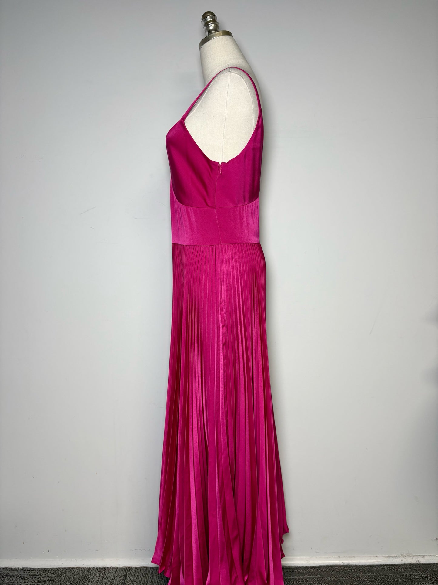 Women Size 8 Polo Ralph Lauren Blue Label Magenta Pre-owned Midi Dress