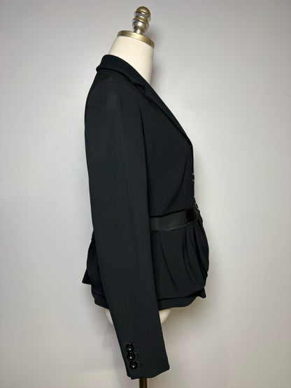 Women's Moschino Cheap + Chic Black Bow Vintage Y2K Pre-Owned Jacket