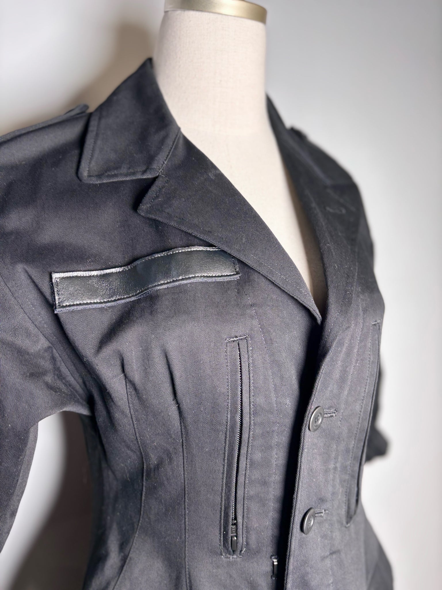 Women Size S (Estimate) Yohji Yamamoto Black Vintage Midi Dress