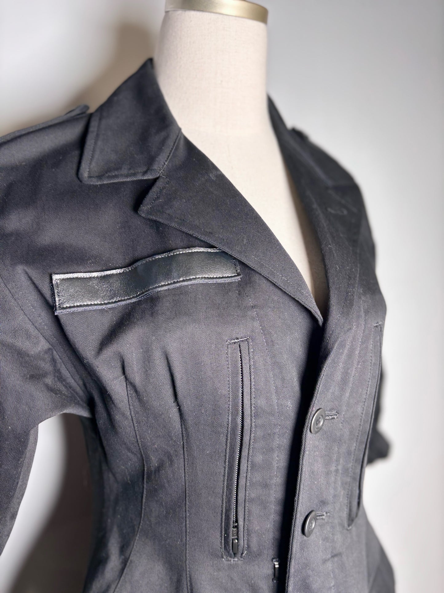 Women Size S (Estimate) Yohji Yamamoto Black Vintage Midi Dress Pre-owned