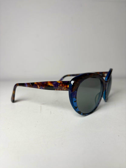 David Yurman Pre-owned Blue, Purple, Brown Acetate Sunglasses
