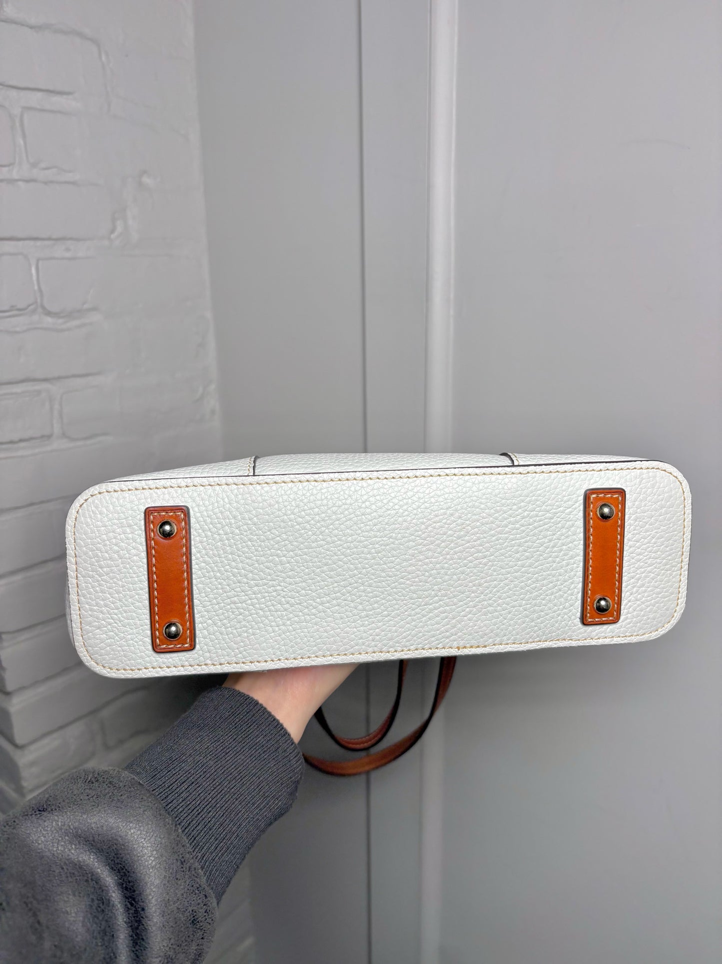 Dooney & Bourke Leather White Tote Bag