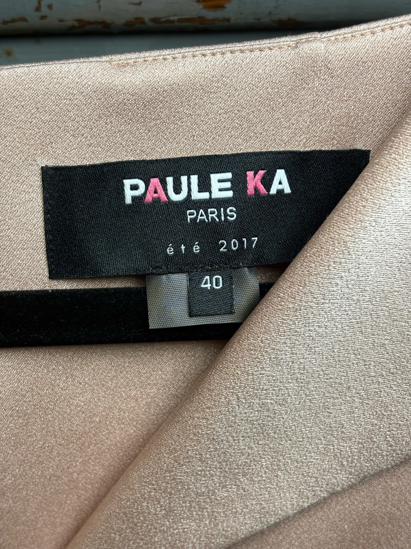 Women Size 40 (0 - 4 US) Paule Ka Pink Colorblock Women's Pre-owned Dress