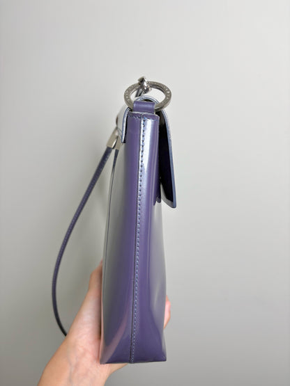 Frederic Paris Solid Patent Leather Small Purse