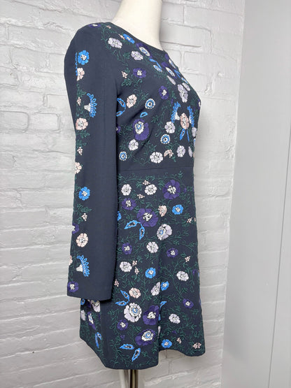 Women Size 6 Club Monaco Navy Embroidered Dress