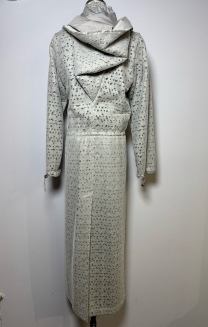 Women Size 2 Matsaki Matsushima Gray Solid Cotton, Wool Coat