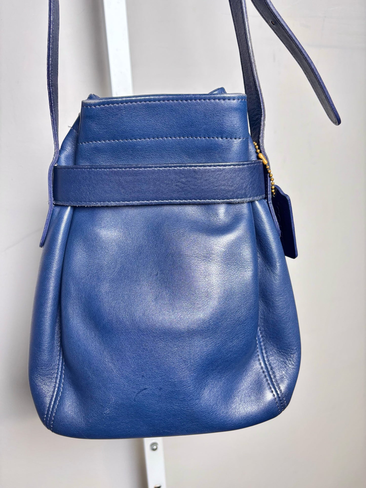 Coach 4156 Soho Belted Leather Blue Purse Pre-owned