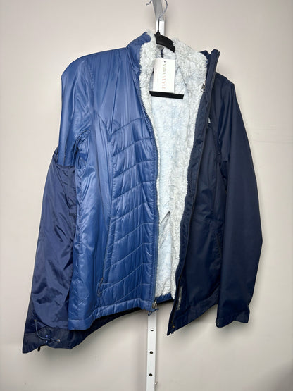 Women Size S The North Face Navy Solid Nylon, Polyester Jacket