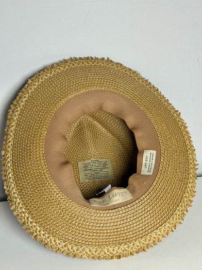 Eric Javits Straw Multi-color Pom Poms Pre-owned Natural One Size Hat