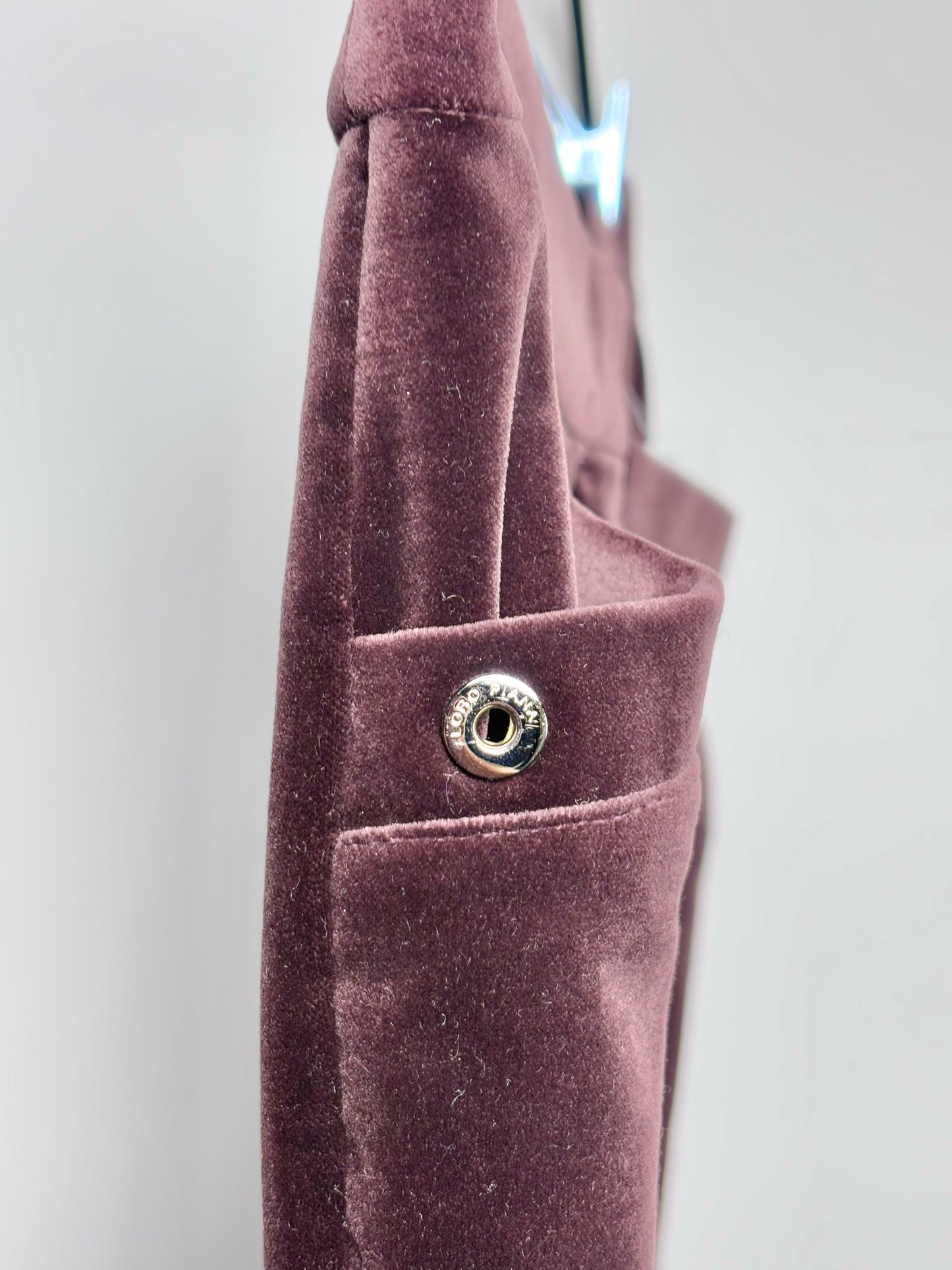 Women Size 46 (10, US) Loro Piana Brown Cotton Velvet Trousers