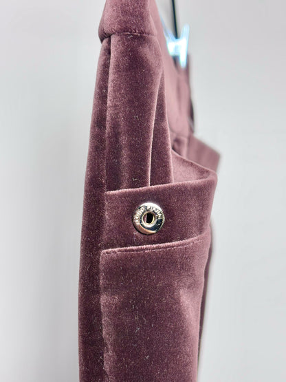 Women Size 46 (10, US) Loro Piana Brown Cotton Velvet Trousers