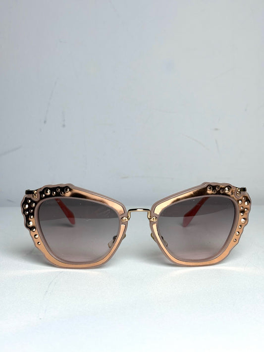 Miu Miu "Crystal Glam" Crystal Embellishments Pre-owned Sunglasses