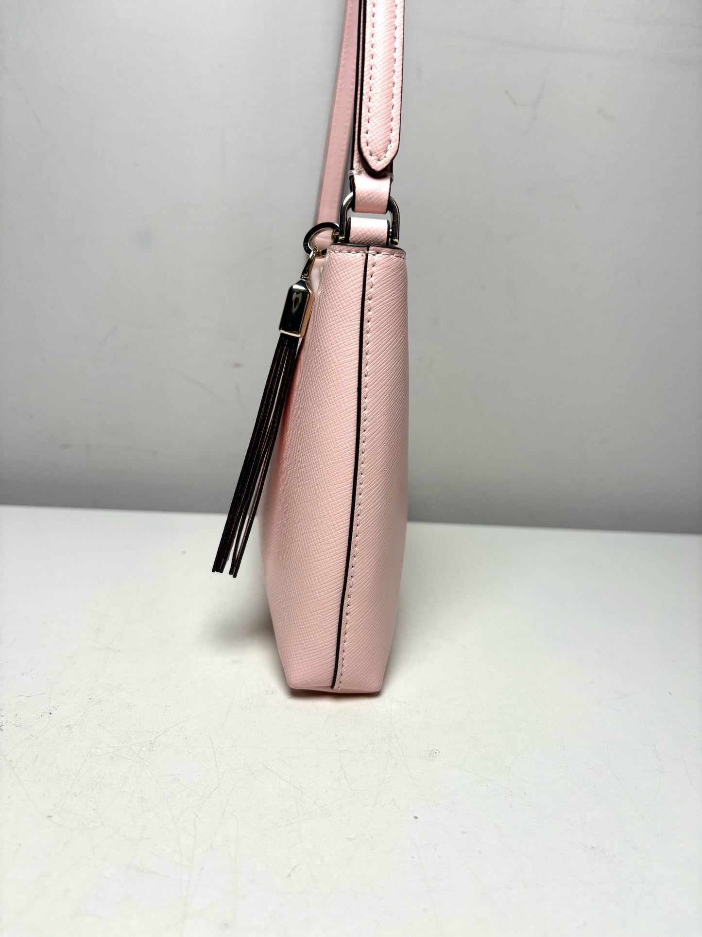 Women's Kate Spade Sadie Light Pink Saffiano Leather Pre-Owned Crossbody Purse