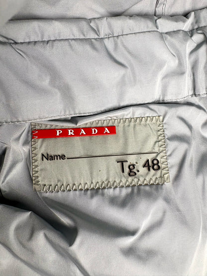 Prada Light Gray Cotton Blend Men's 48 (M) Winderbreaker Jacket