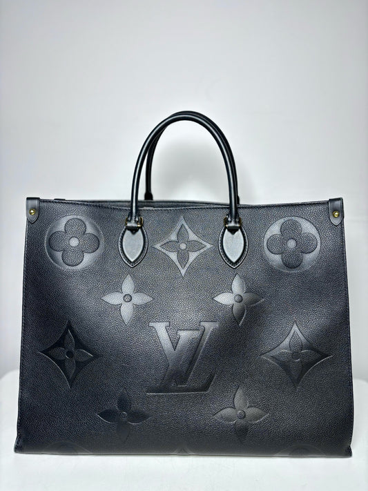 Louis Vuitton Monogram Empreinte Leather Pre-owned Black Purse